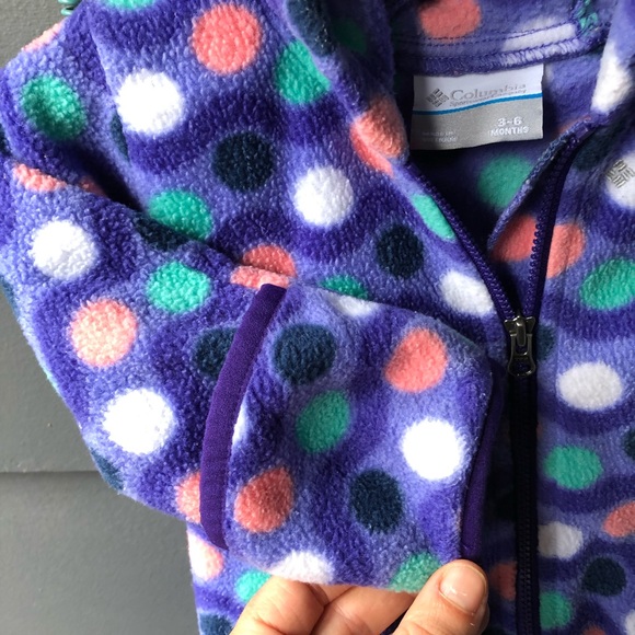 Columbia 3-6 month fleece snowsuit - Picture 4 of 5